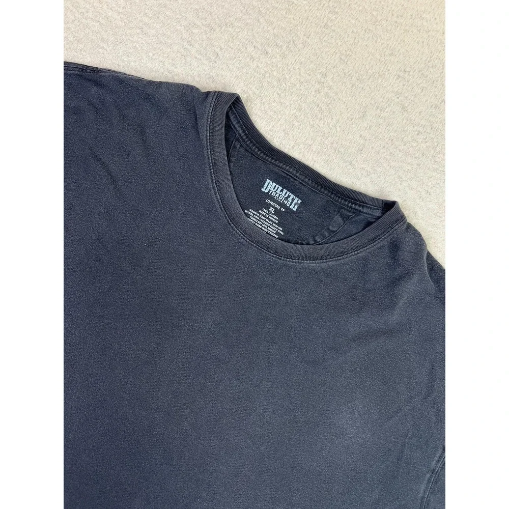 Duluth Trading Longtail T Shirt Mens XL Black 100% Cotton Workwear Crewneck